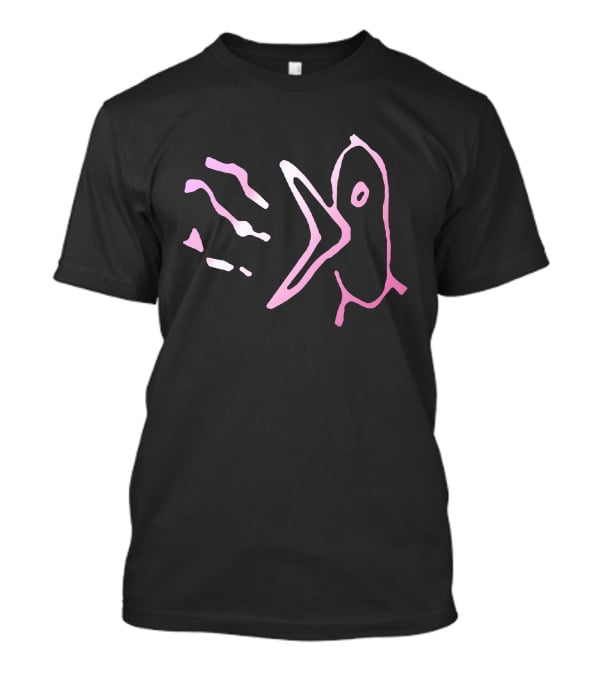 Lil Peep Merch Pink Bird Sketch T-Shirt