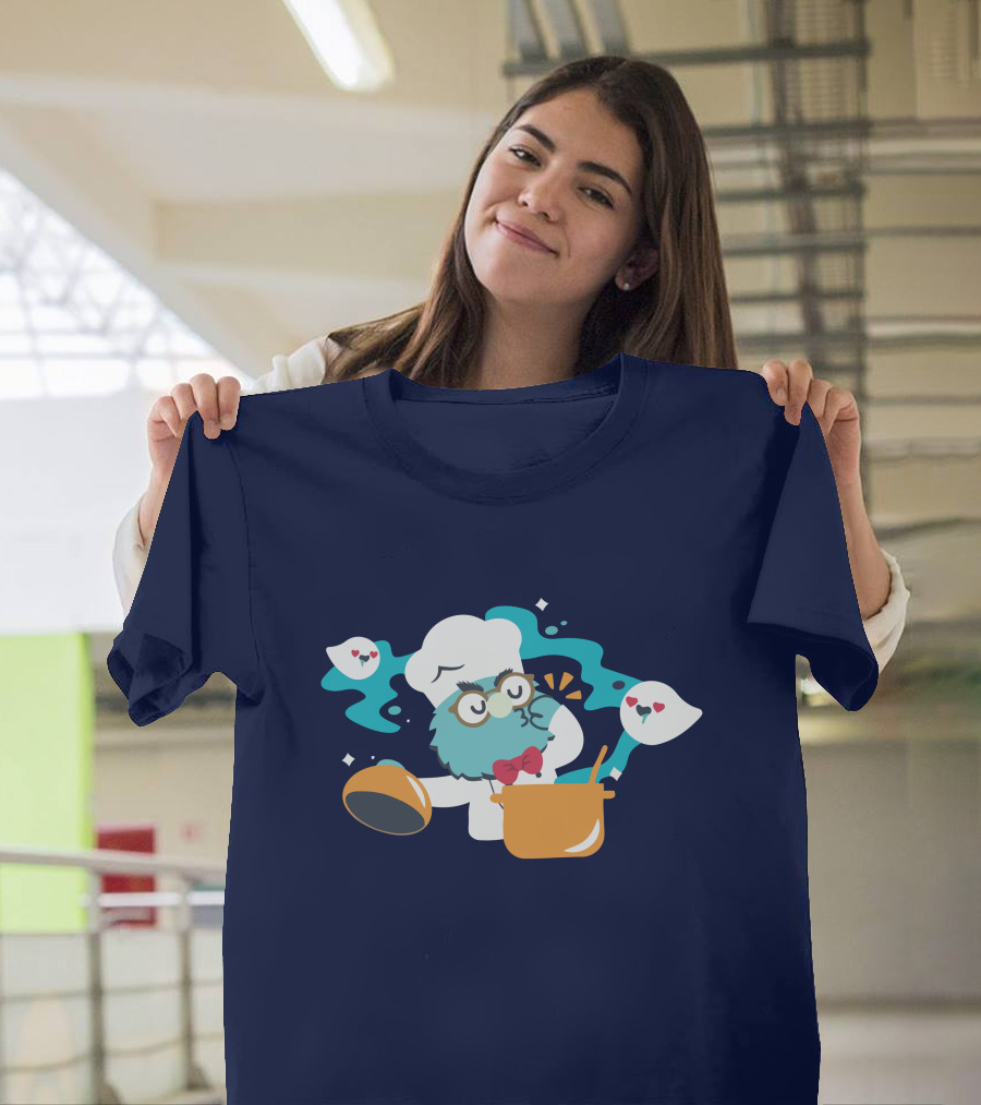 Cooker Owl With Floating Spirits Love Potion Scene T-Shirt