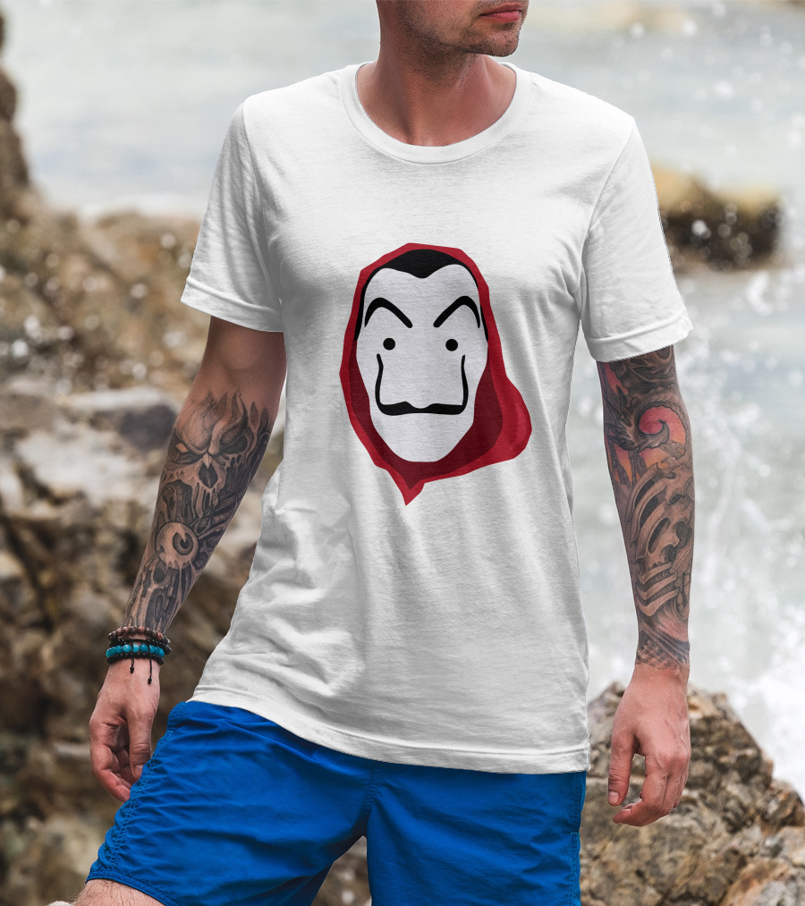 La Casa De Papel Money Heist Salvador Dalí Mask Red T-Shirt