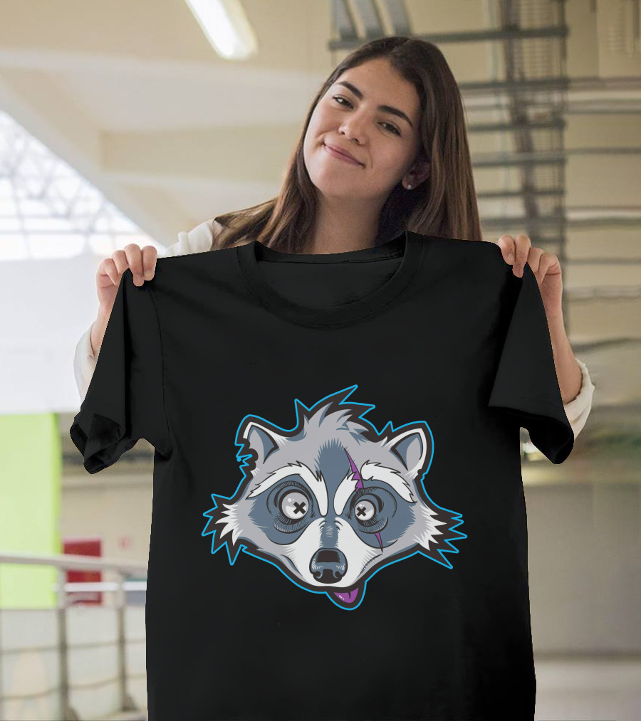 Shop the Asimister Merch Store Raccoon Head T-Shirt
