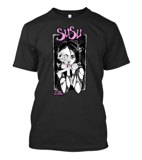 Susu Any Means Necessary Web Knife Girl T-Shirt