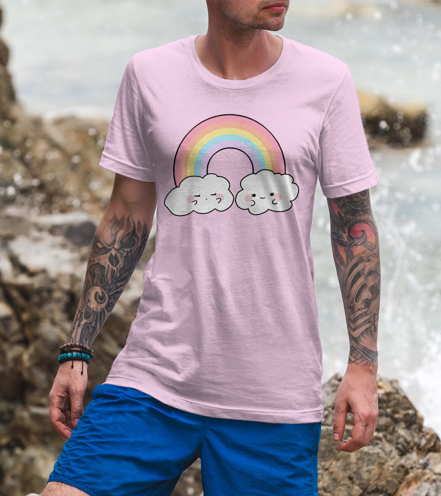 It's Akeila Merch Pastel Rainbow With Clouds T-Shirt