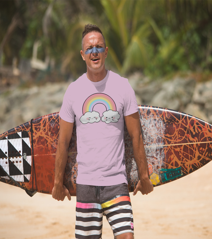 It's Akeila Merch Pastel Rainbow With Clouds T-Shirt