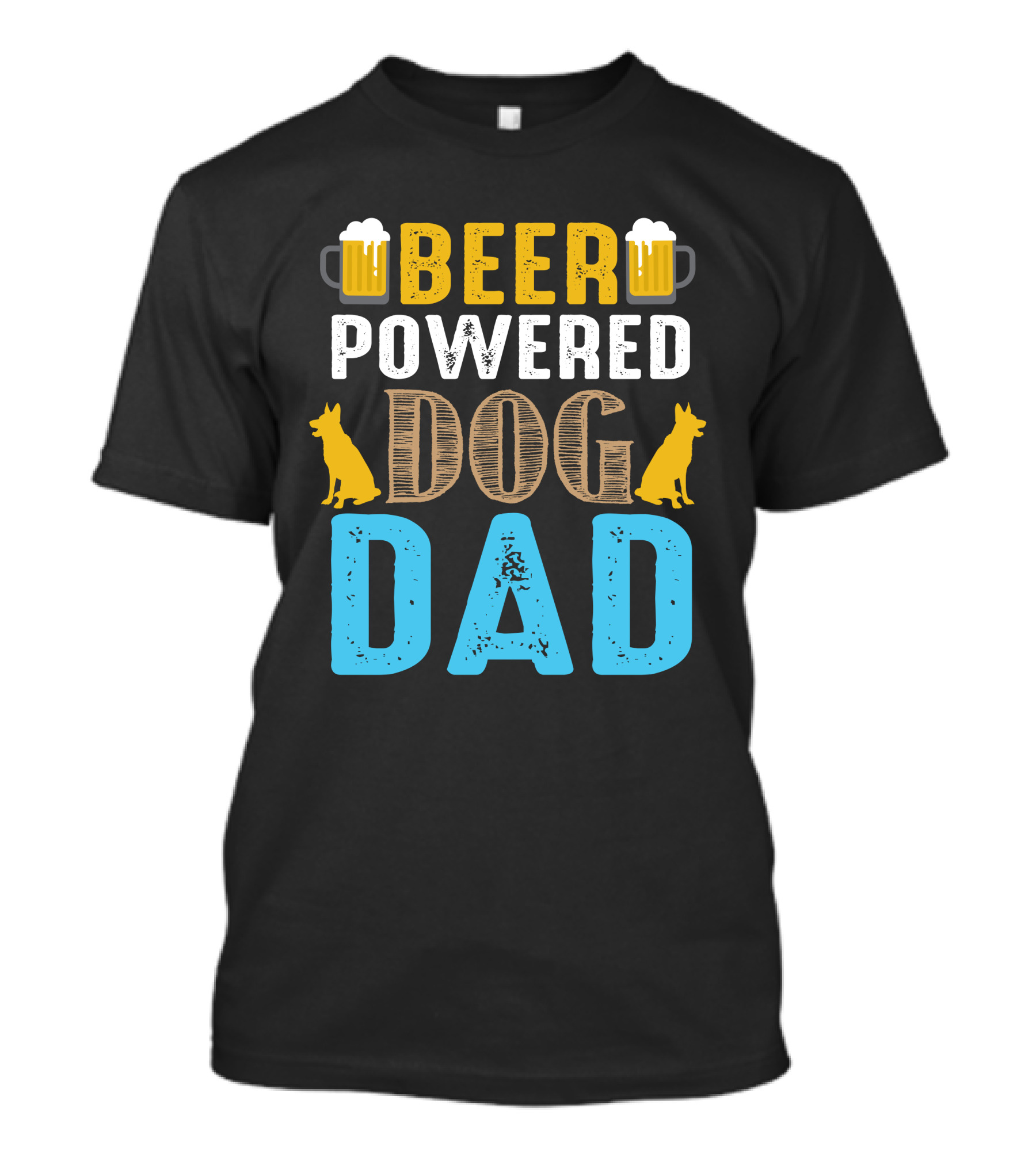 BEER Powered Dog Dad T-Shirt