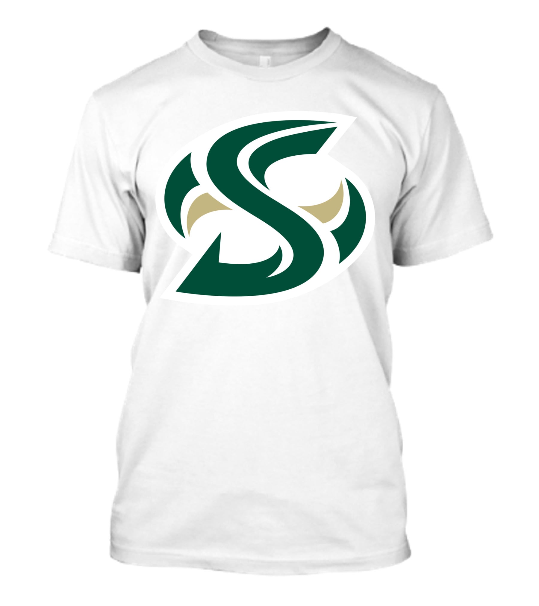 Sacramento State Hornets Logo Green Gold S T-Shirt