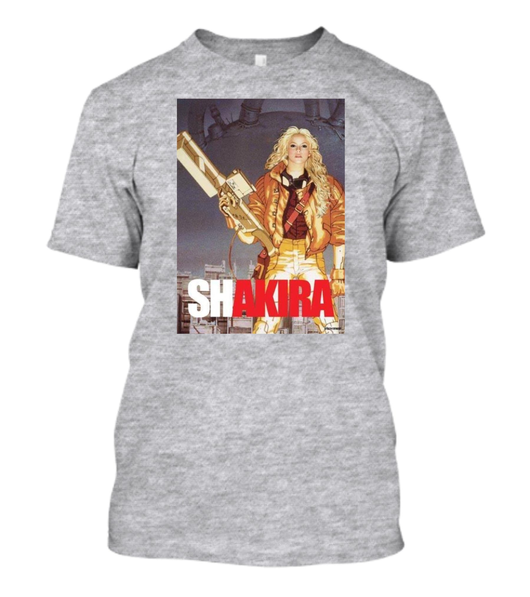 SHAKIRA AKIRA Manga Fusion With Bold Heroic T-Shirt