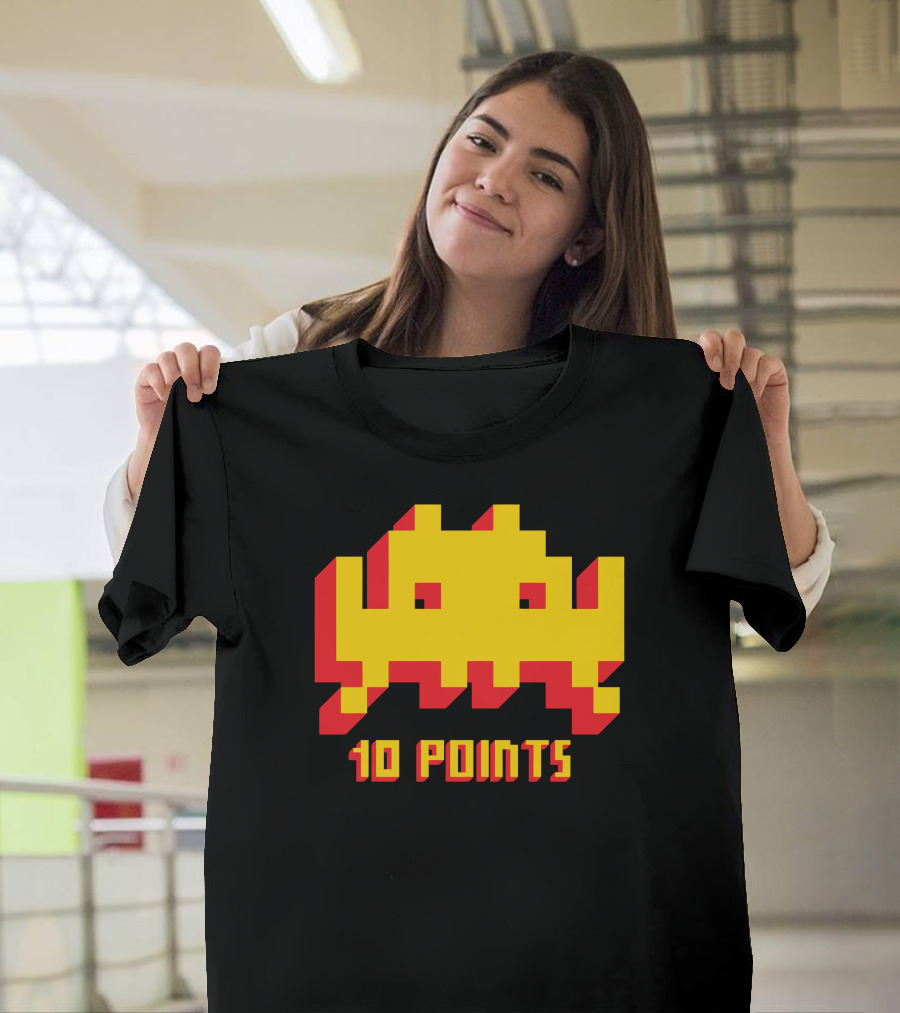 Space Invaders 10 Points Classic Arcade T-Shirt