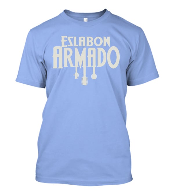 Eslabon Armado Guitar Typography T-Shirt