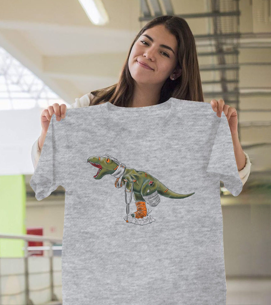 How Ridiculous Merch Injured Rexy Navy T-Shirt