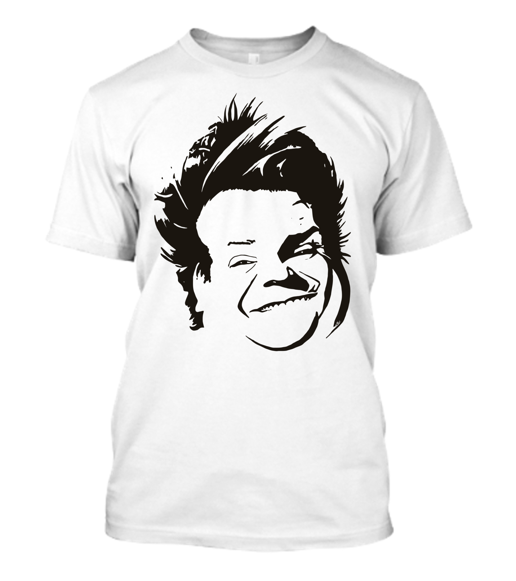Chris Farley Sketch Face Stencil T-Shirt