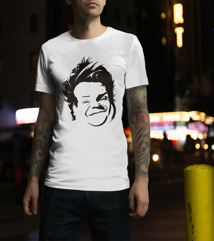 Chris Farley Sketch Face Stencil T-Shirt