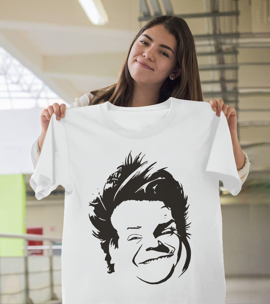 Chris Farley Sketch Face Stencil T-Shirt