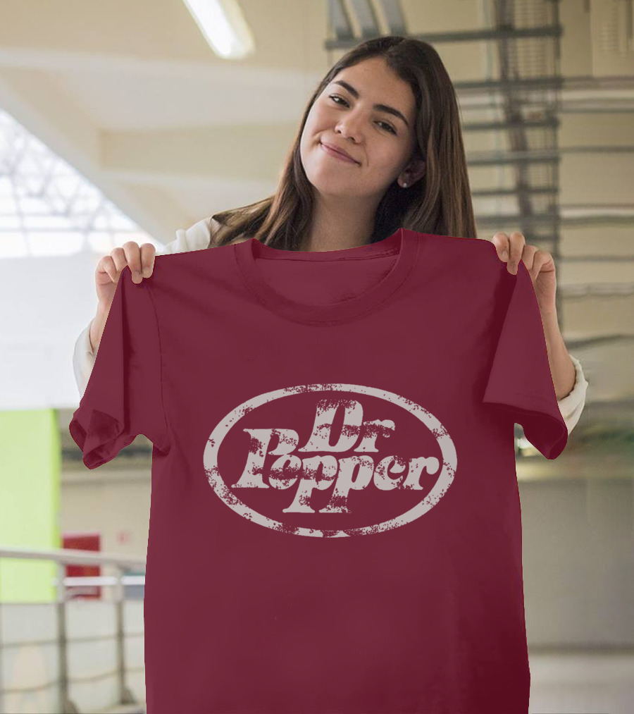 Dr Pepper Distressed Vintage Oval T-Shirt