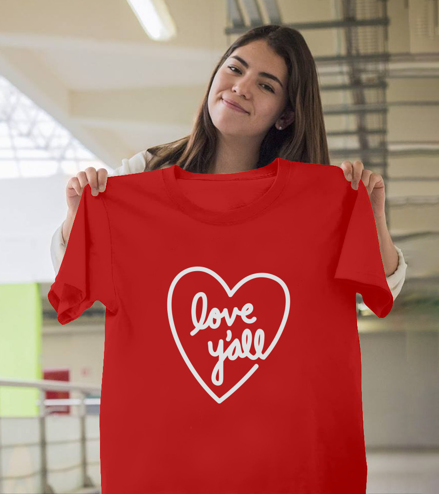 Love Y'all Red Heart T-Shirt