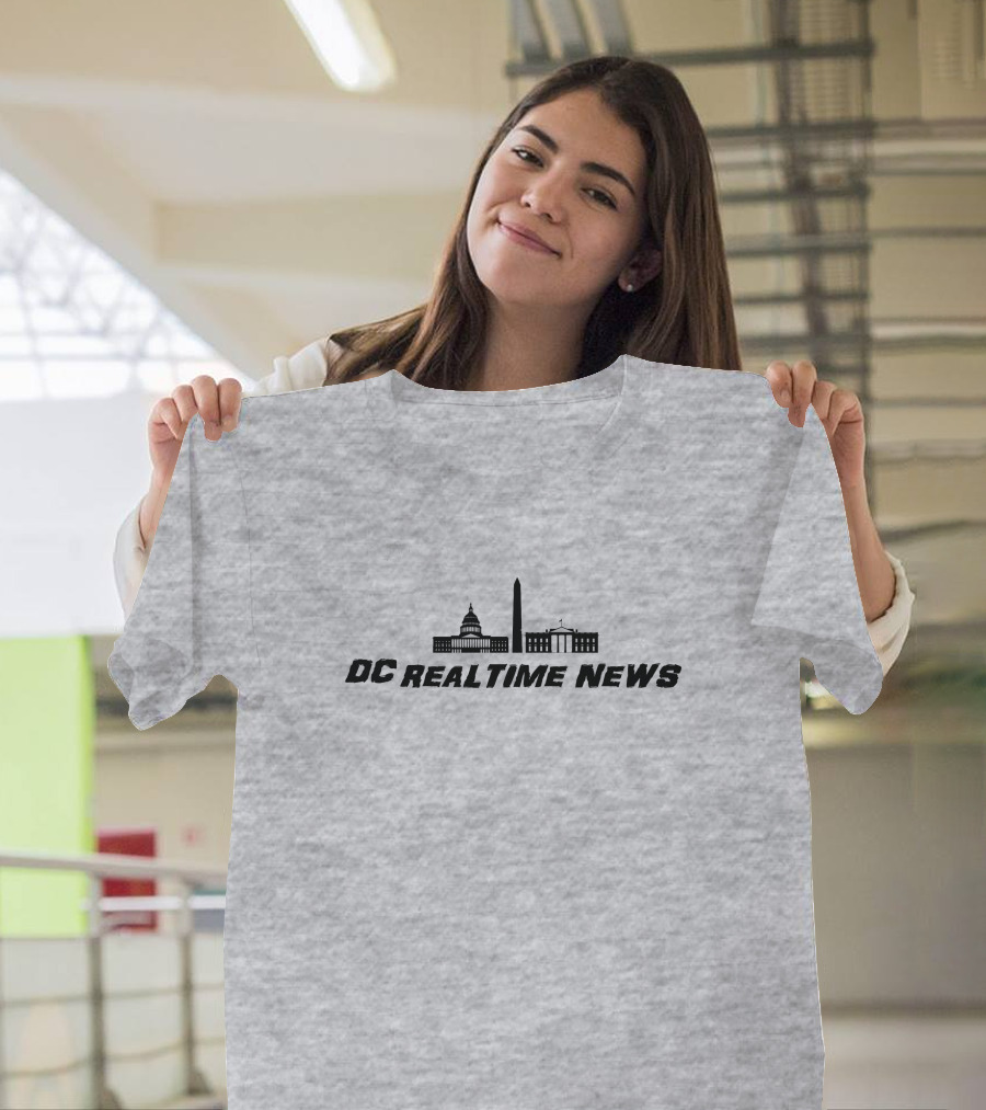 DC Realtime News Capitol White House Washington Monument T-Shirt
