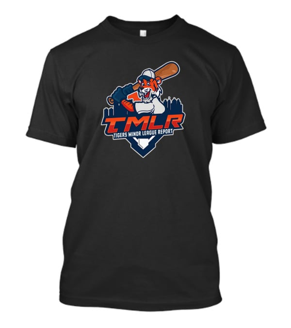 TMLR Tigers Minor League Report Baseball Tiger With Bat T-Shirt