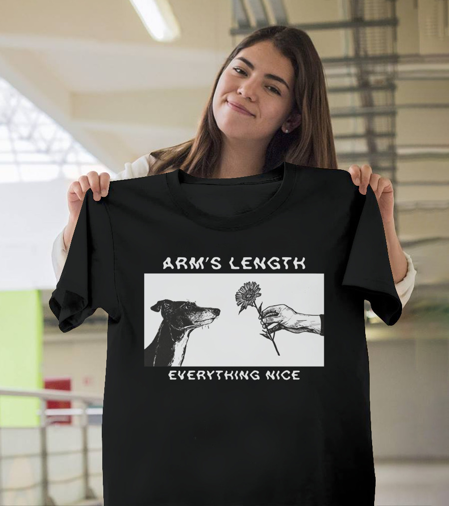 ARM'S LENGTH EVERYTHING NICE Dog And Flower T-Shirt