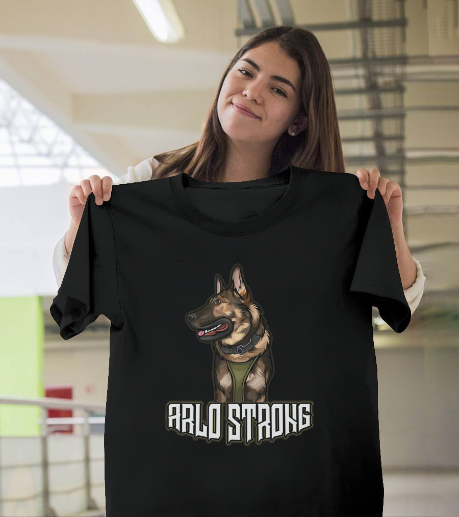 K9arlo Arlo Strong German Shepherd Featured T-Shirt