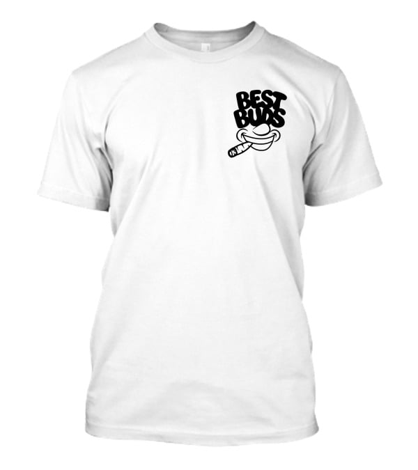 Best Buds Merch Best Buds Smiling Face With Joint T-Shirt