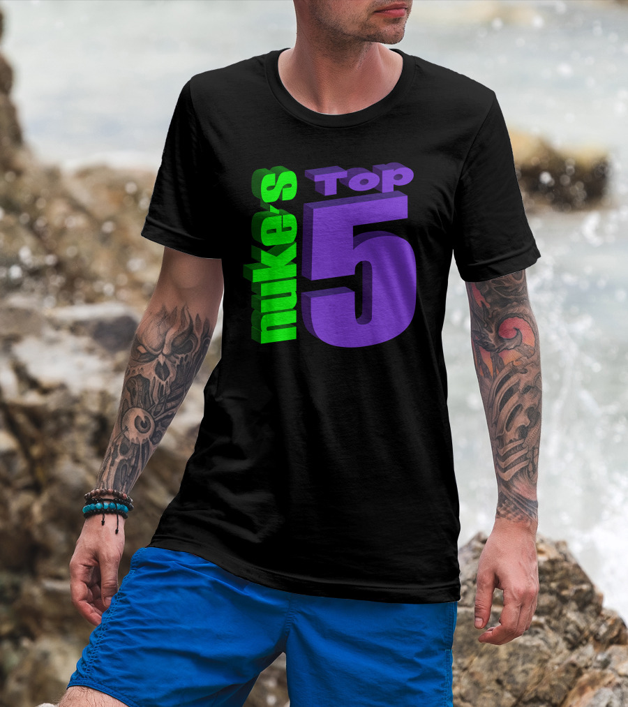Nukestop5 Nuke's Top 5 Logo Merch T-Shirt