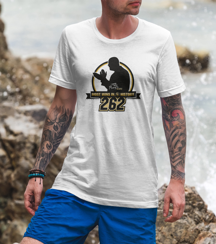Tad Boyle Most Wins In Colorado Basketball History 262 T-Shirt