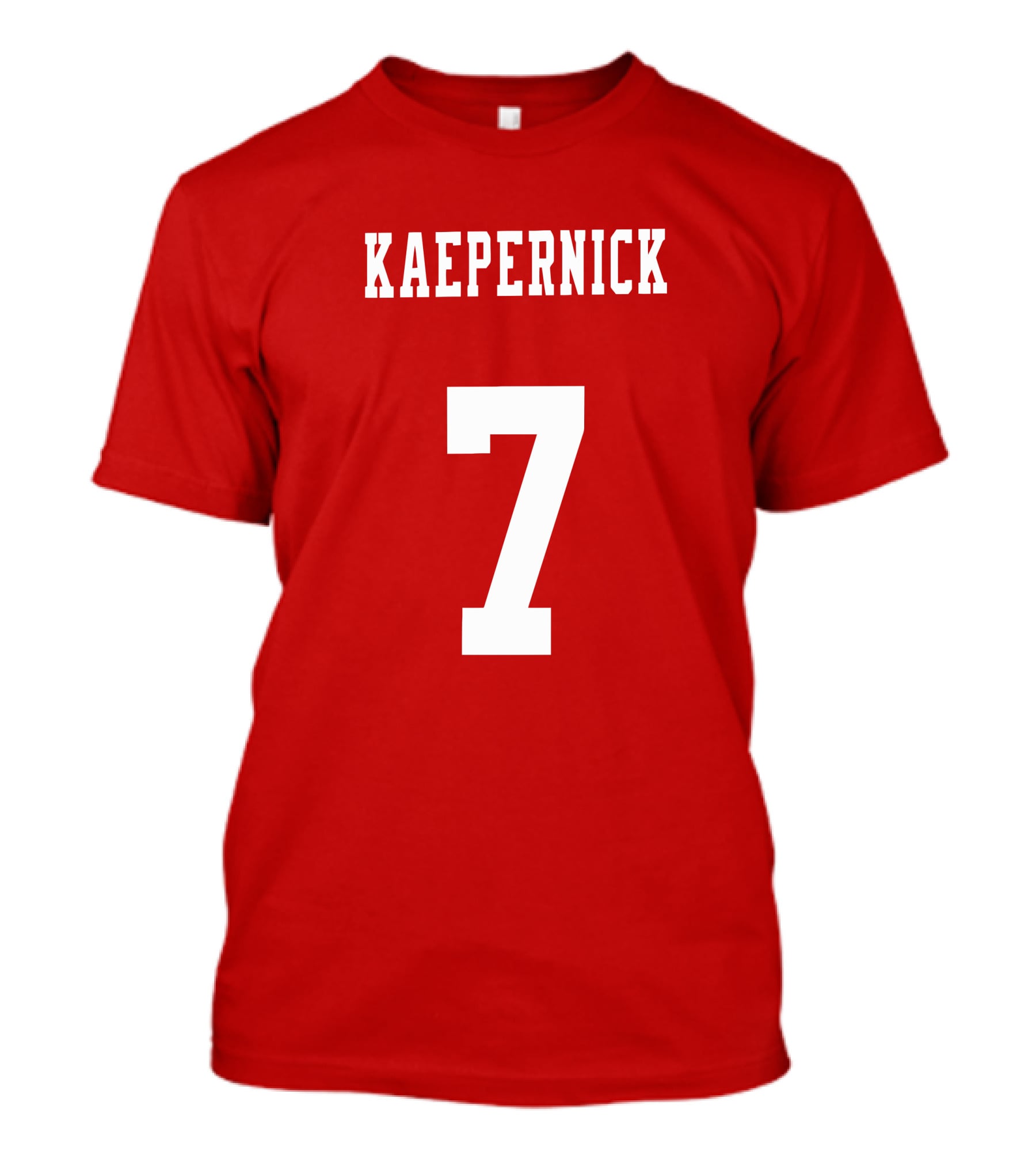 Kaepernick 7 Red Background Sports Jersey T-Shirt