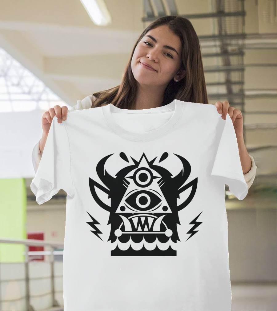 Jantsen Merch Third Eye Triangle Monster T-Shirt