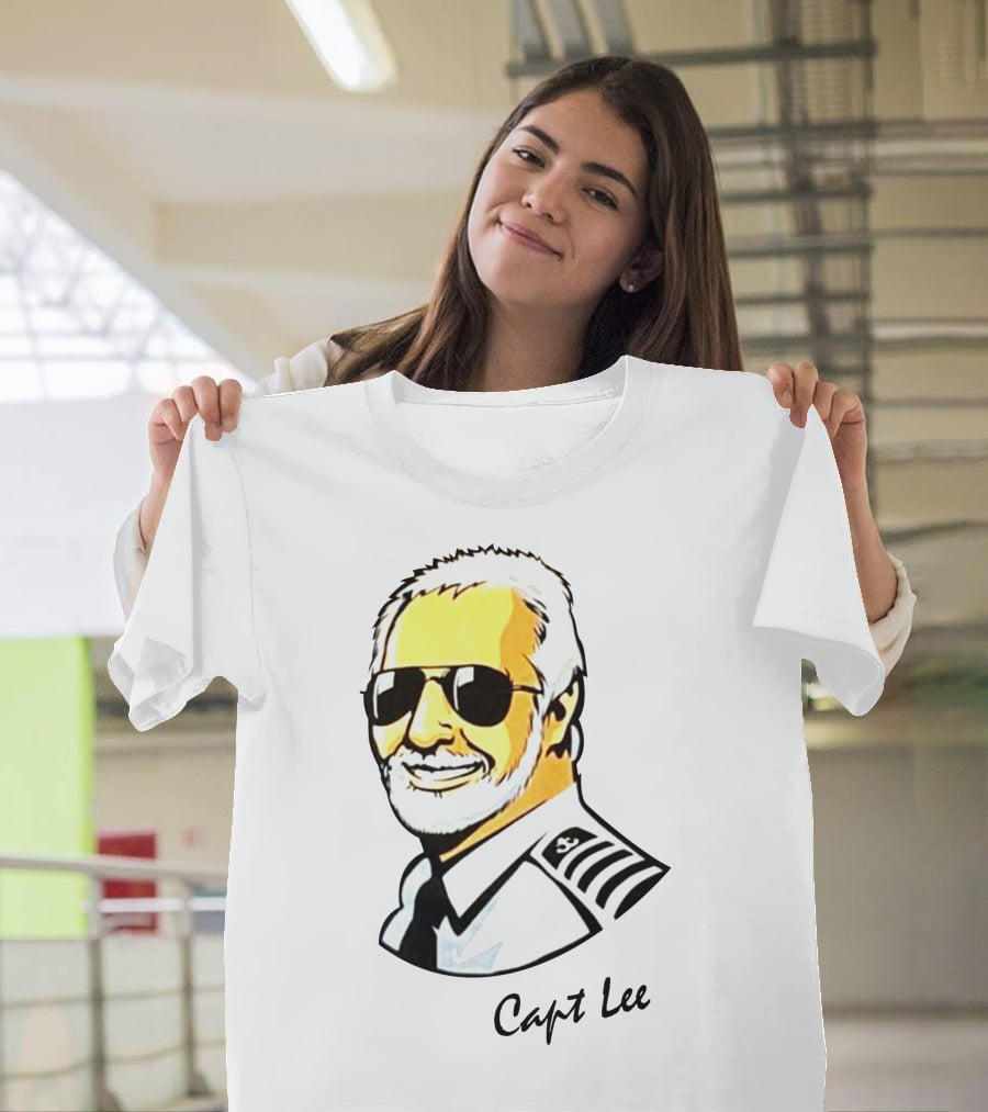 Capt Lee Sunglasses Captain Uniform T-Shirt