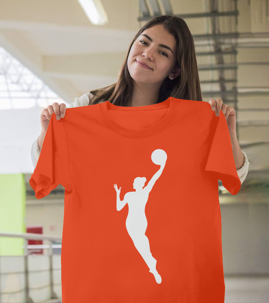 WNBA Jump Shot Icon On T-Shirt