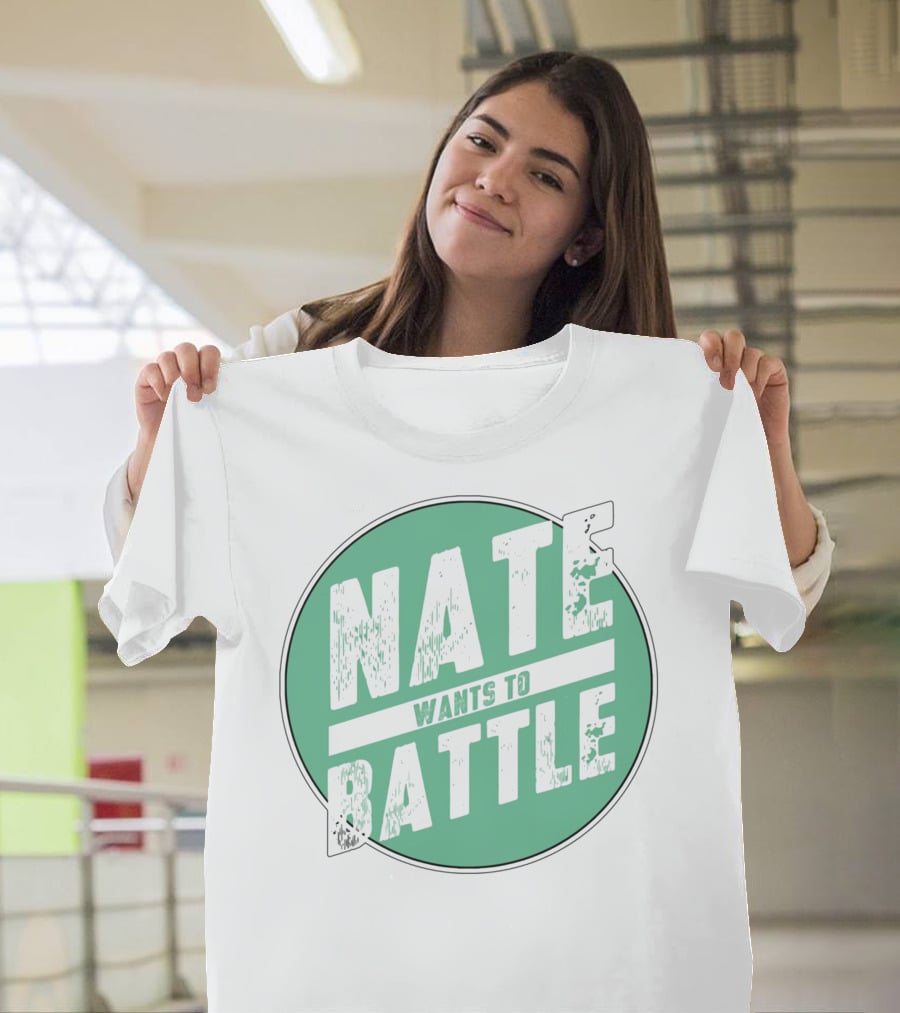 NateWantsToBattle Green Circle T-Shirt