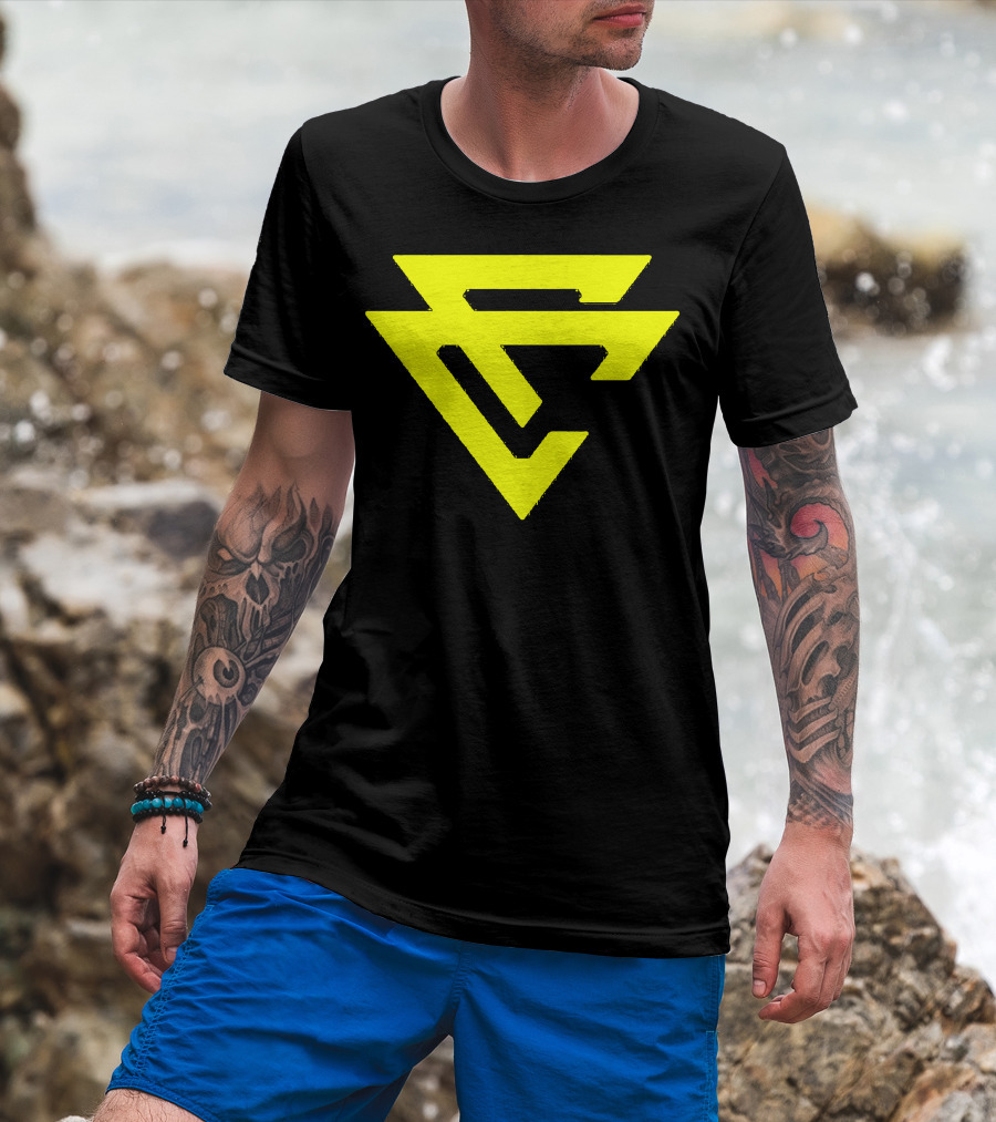 Capron Funk CF Logo Yellow And Black Merch T-Shirt