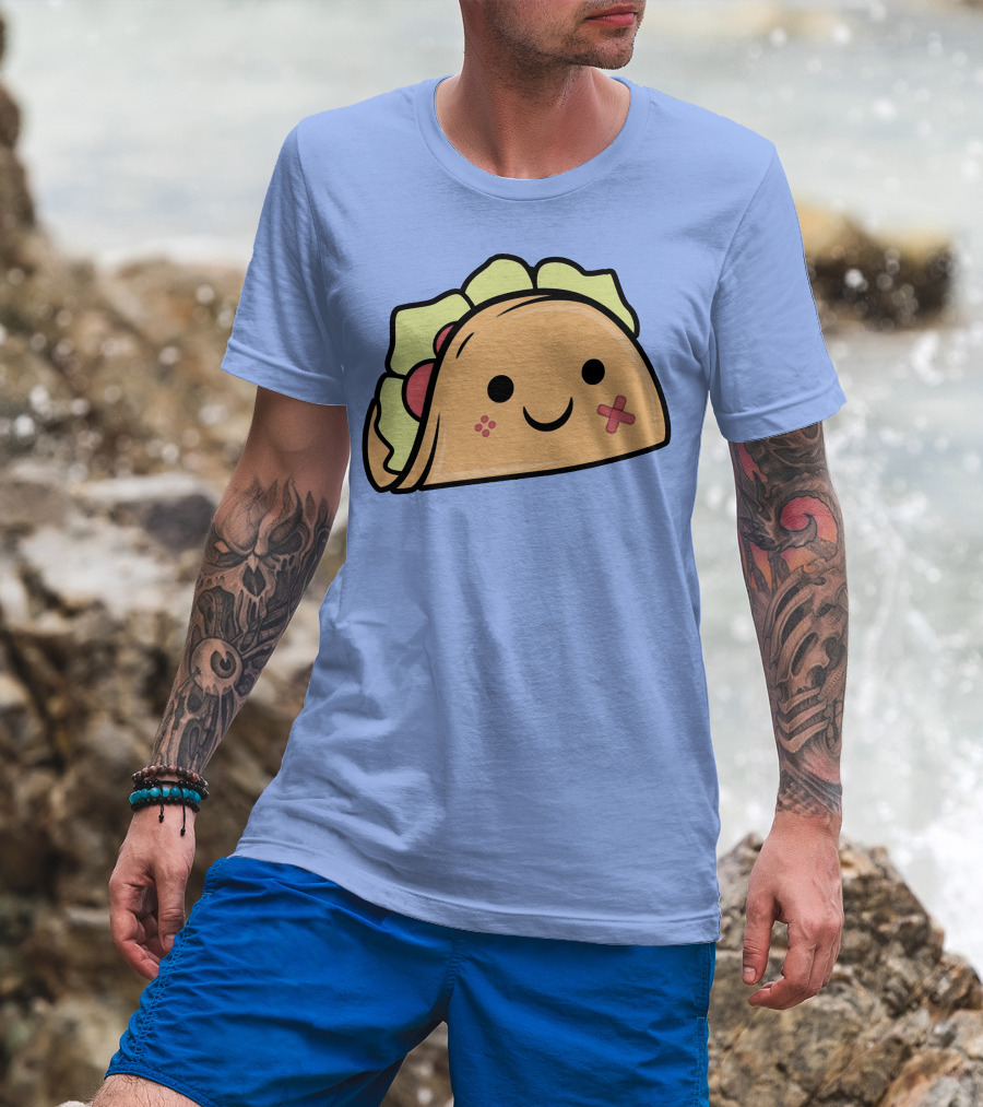 Kawaii Taco Cute Smiley Face Twent4tim Merch T-Shirt