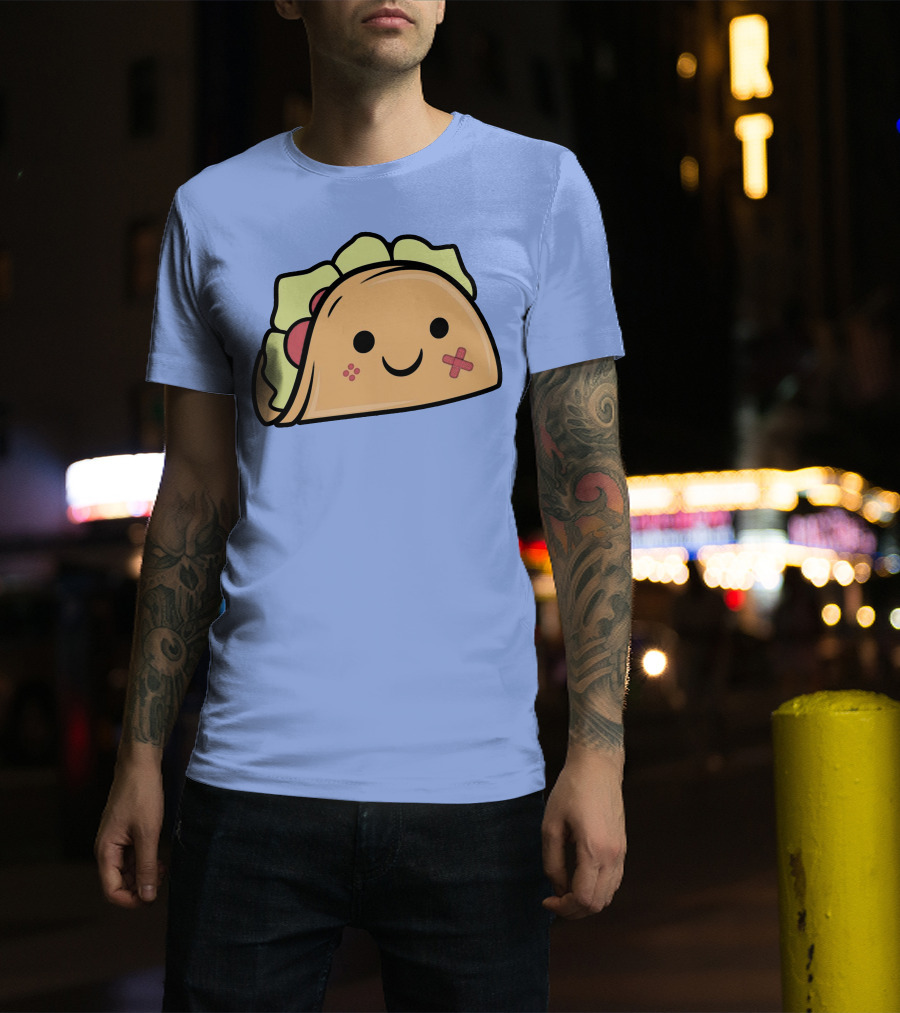 Kawaii Taco Cute Smiley Face Twent4tim Merch T-Shirt