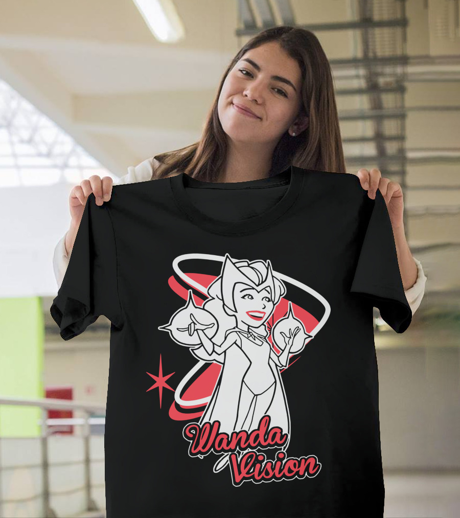 WandaVision Scarlet Witch Retro Cartoon T-Shirt