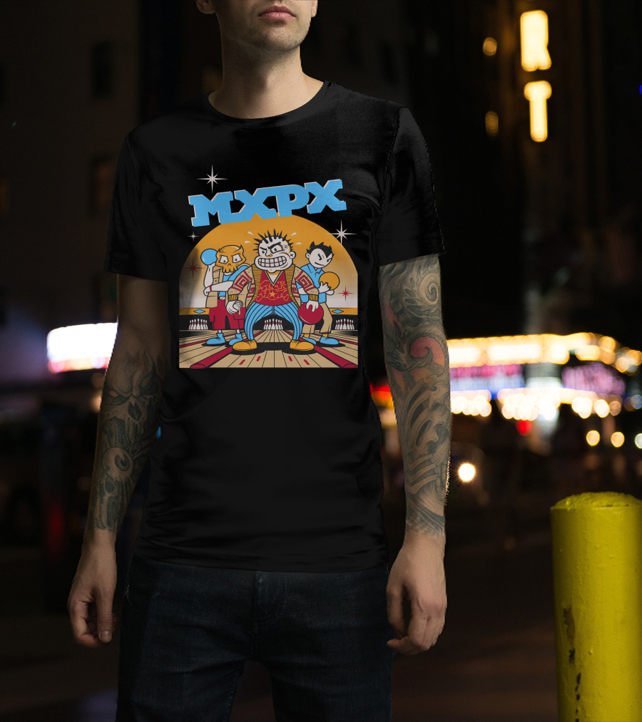 MXPX Bowling Alley Band Trio T-Shirt