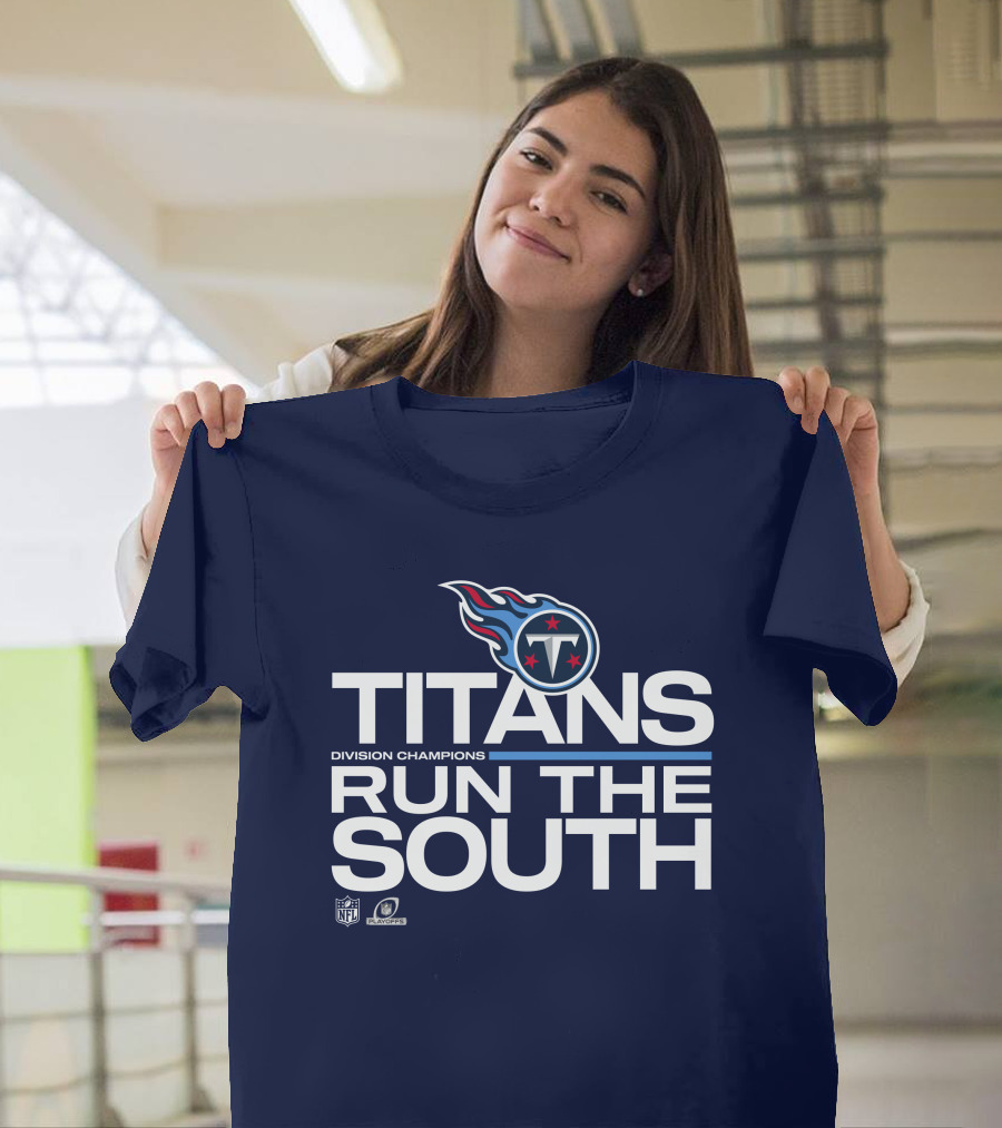 Tennessee Titans Division Champions Run the South NFL Playoffs T-Shirt