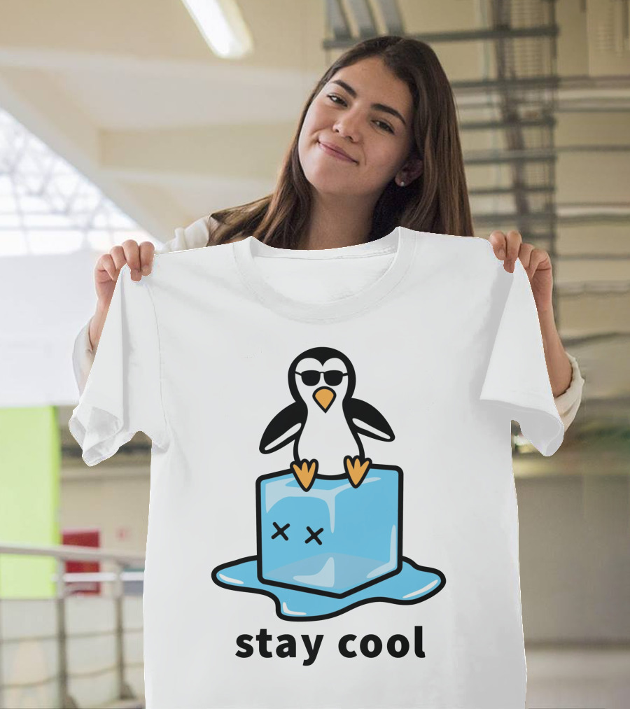 Stay Cool Dumb Club Merch Penguin Ice Cube T-Shirt