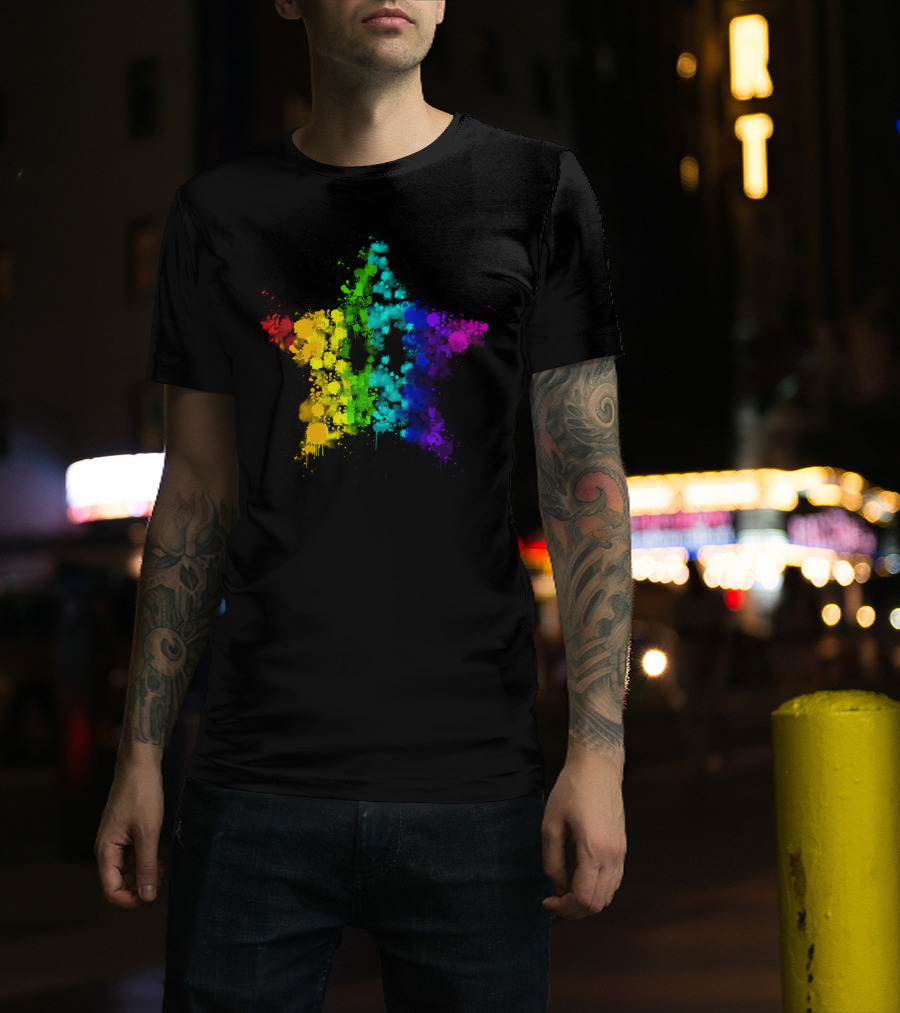 Simpleflips Merch Rainbow Starburst T-Shirt