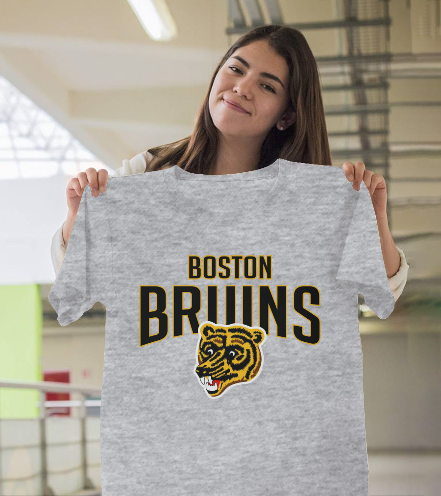 Boston Bruins Classic Vintage Logo Longsleeve T-Shirt