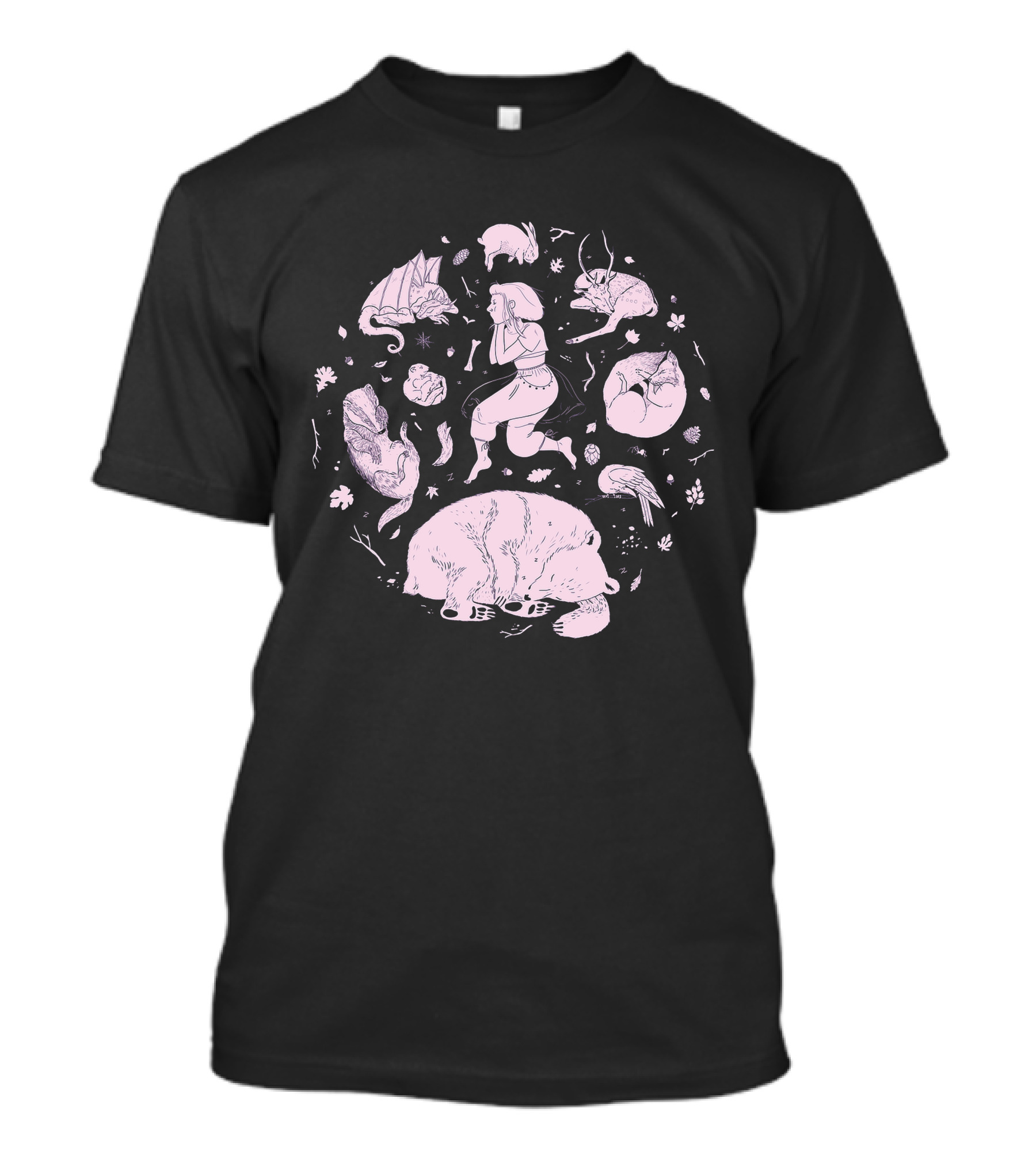 Aurora Shop Fantasy Creatures Dance And Harmony Circle T-Shirt