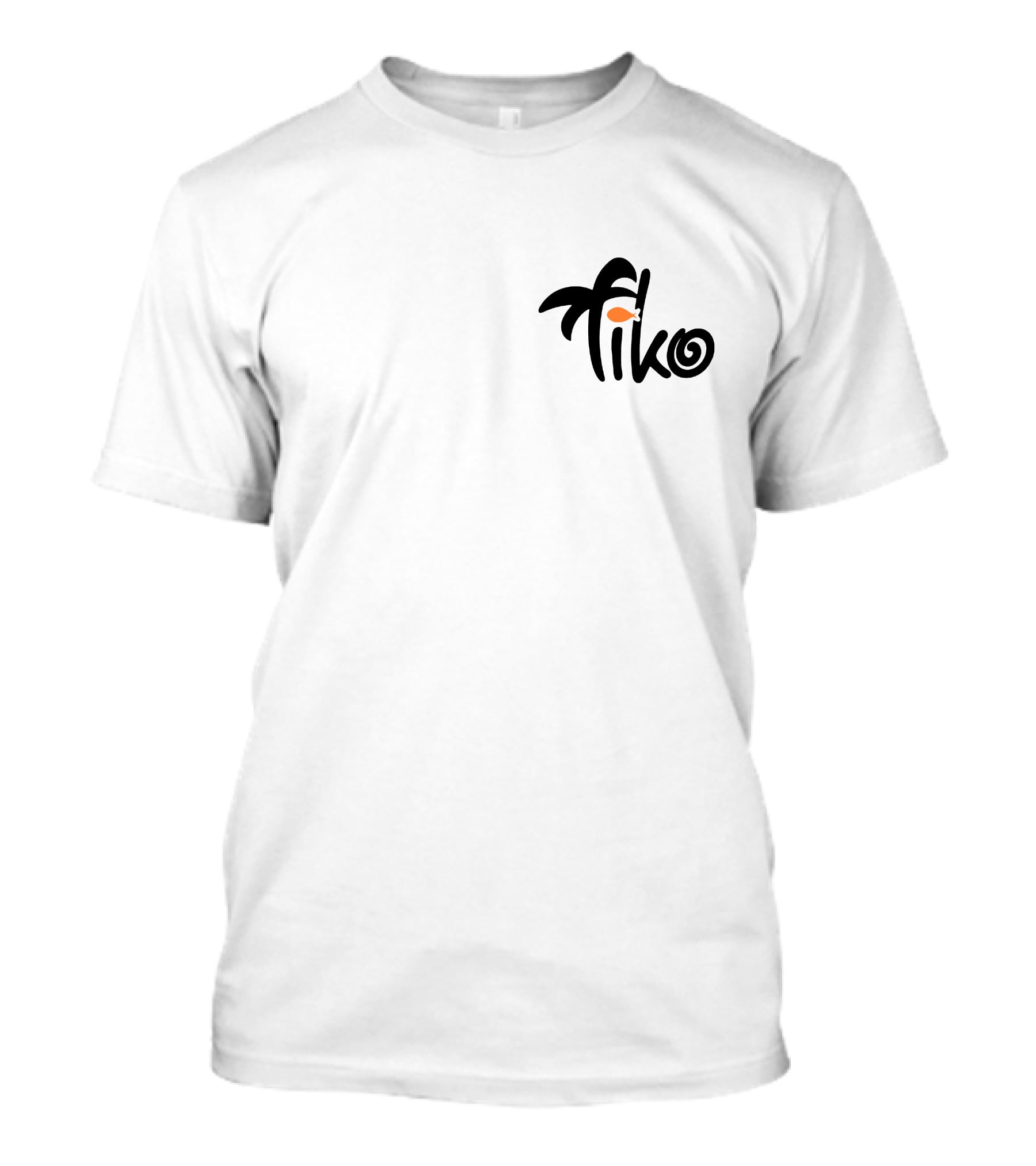 Tiko Fish Logo With Palm Tree T-Shirt