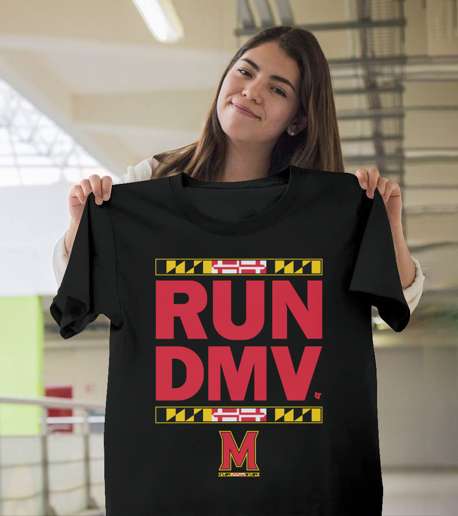 Maryland Run DMV Terps M Logo Block T-Shirt
