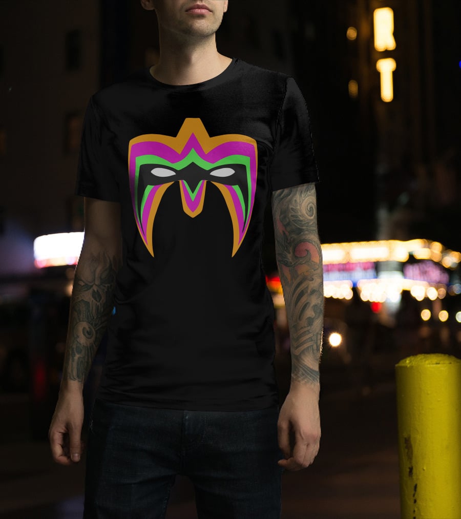 Ultimate Warrior Face Paint Iconic Neon Mask T-Shirt