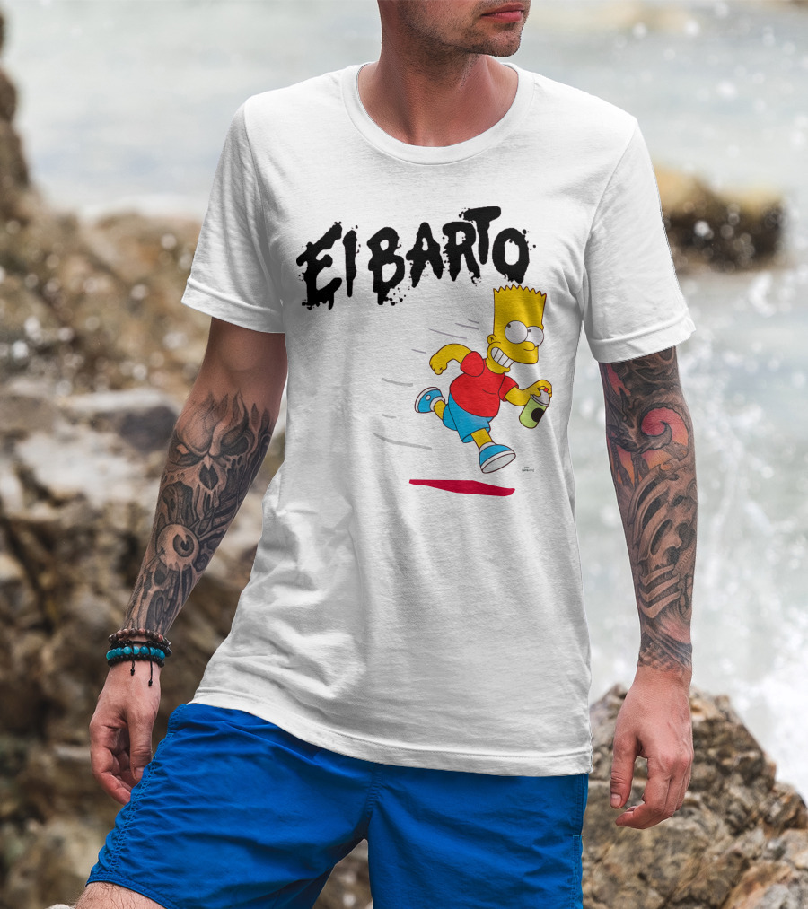 Vans Simpsons El Barto Bart Simpson Spray Can T-Shirt