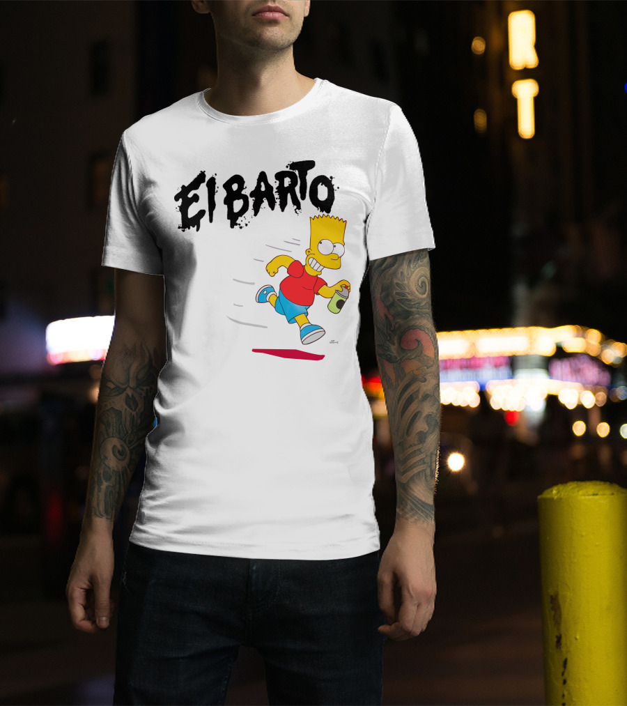 Vans Simpsons El Barto Bart Simpson Spray Can T-Shirt
