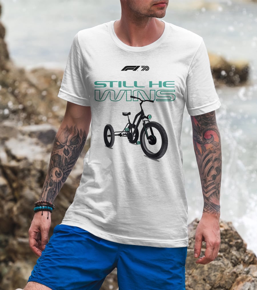 F1 70 Still He Wins Tricycle T-Shirt