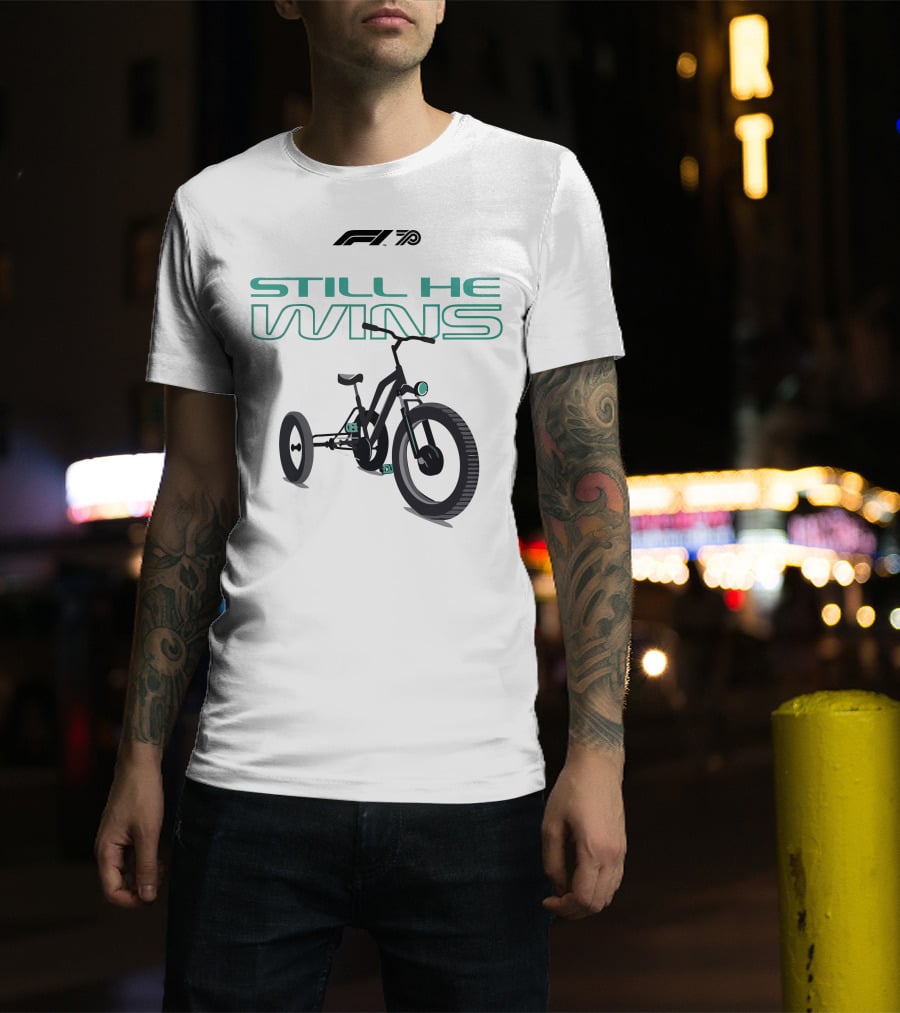 F1 70 Still He Wins Tricycle T-Shirt