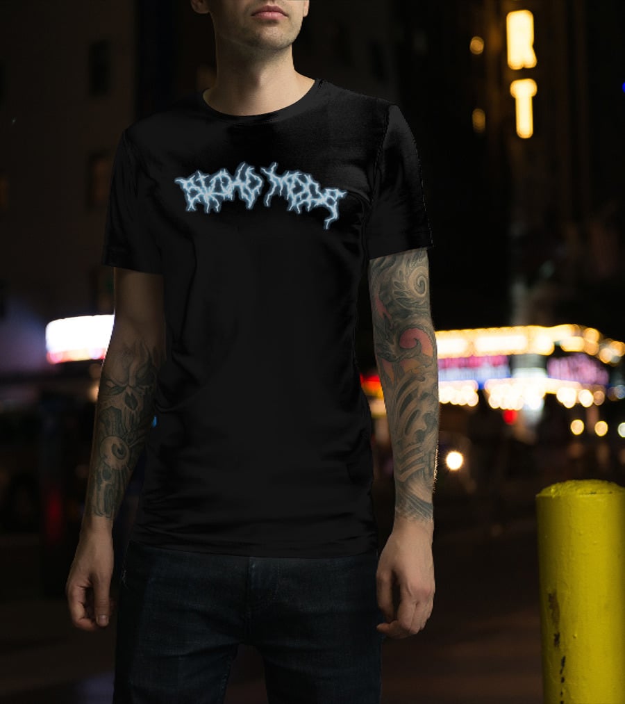 Astroworld Merch Alpha Male Lightning Text T-Shirt