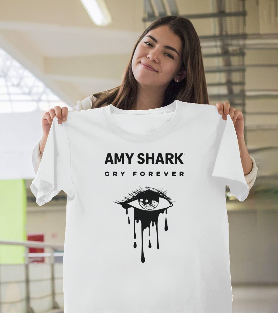 AMY SHARK CRY FOREVER Dripping Eye T-Shirt