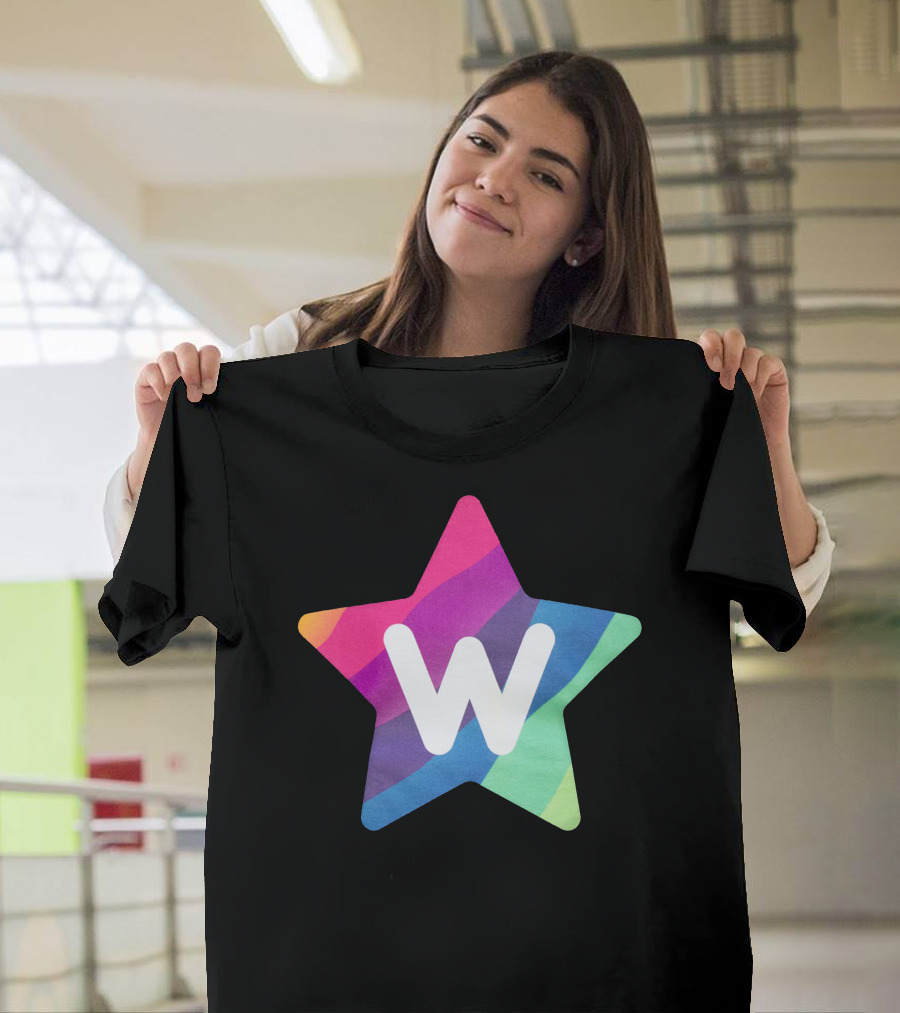W Star Rainbow Rocket Merch T-Shirt
